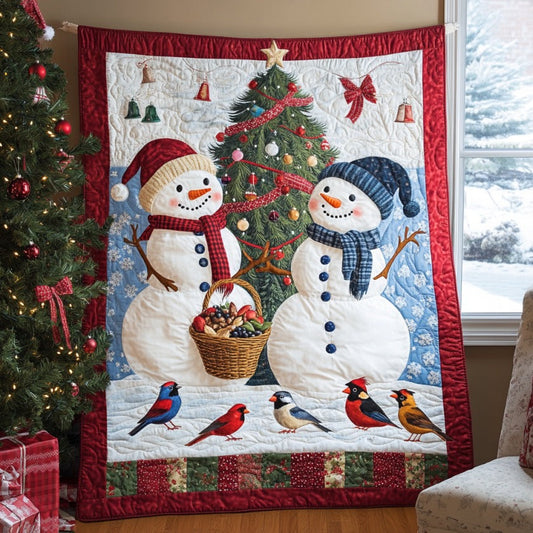 Cheerful Snowmen XR0410030CL Quilt