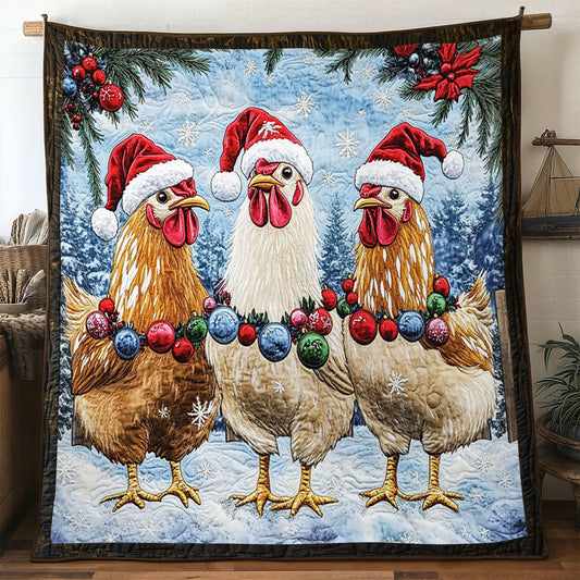 Christmas Chicken Night WN0810012CL Quilt
