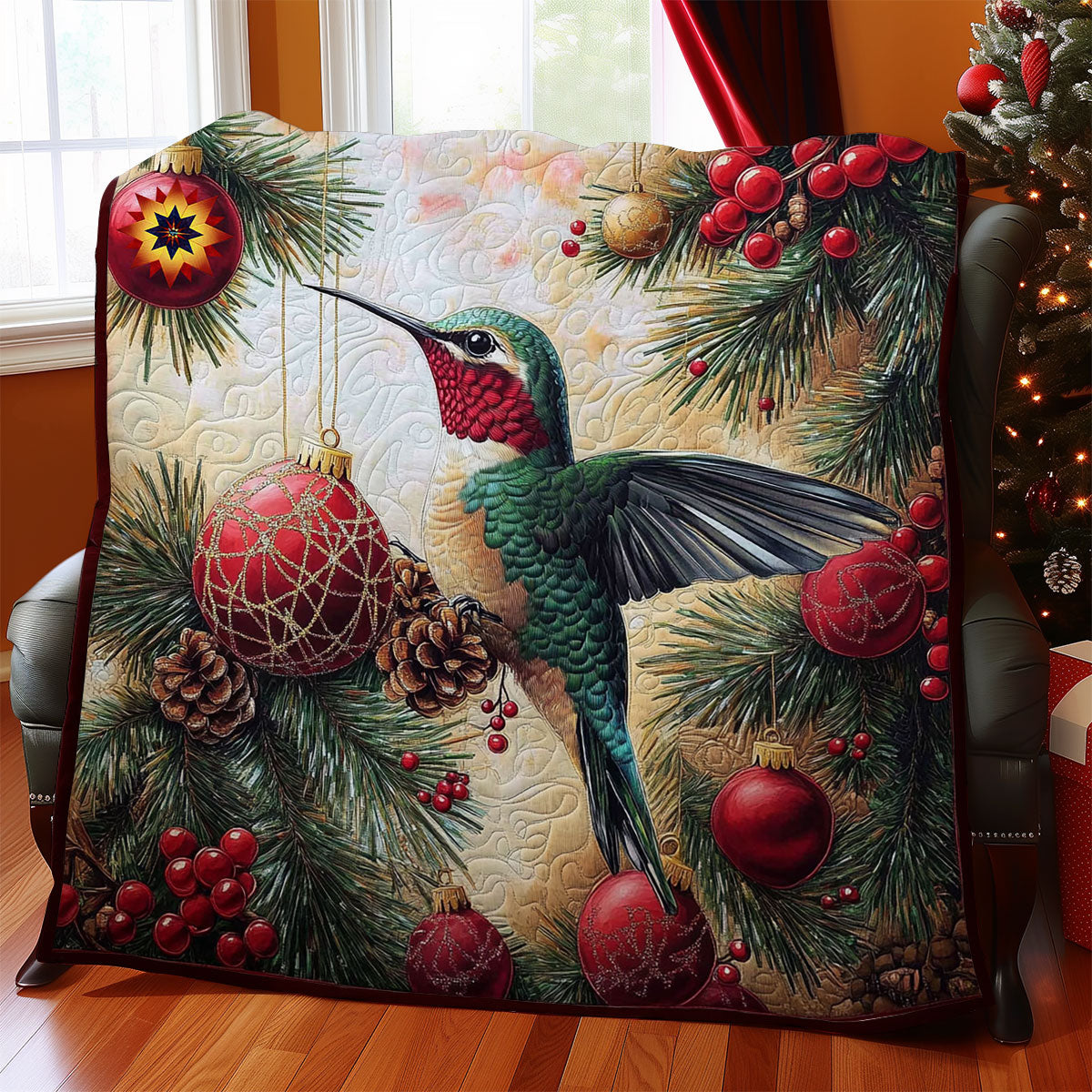 Bauble Hummingbird WY2711017CL Quilt