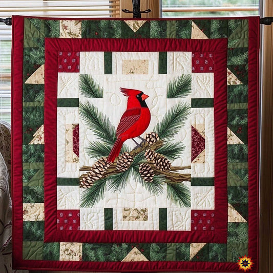 Christmas Cardinal WY1911034CL Quilt