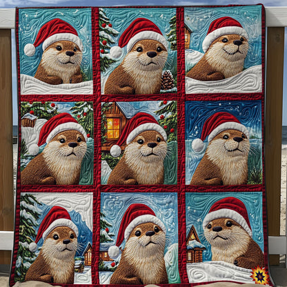Santa Otter WY2911007CL Quilt