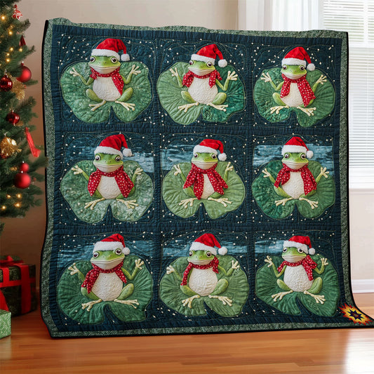 Santa Frog WY2311016CL Quilt
