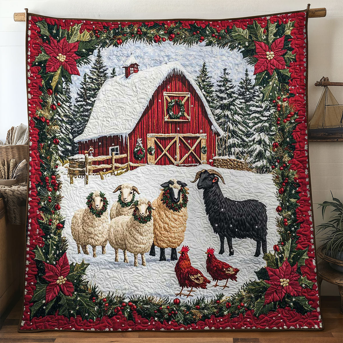 Snowy Sheep WN2005021CL Quilt