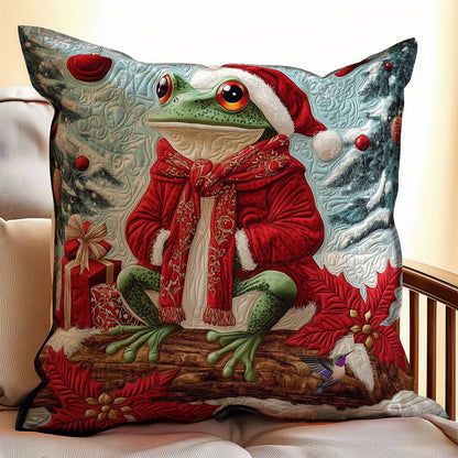 Santa Frog WY0412122CL Quilt Pillow Case