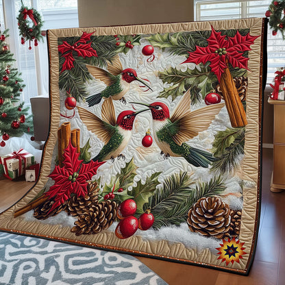 Hummingbird Christmas WY0512028CL Quilt