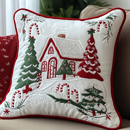 Christmas Cottage XR2109003CL Quilt Pillow Case