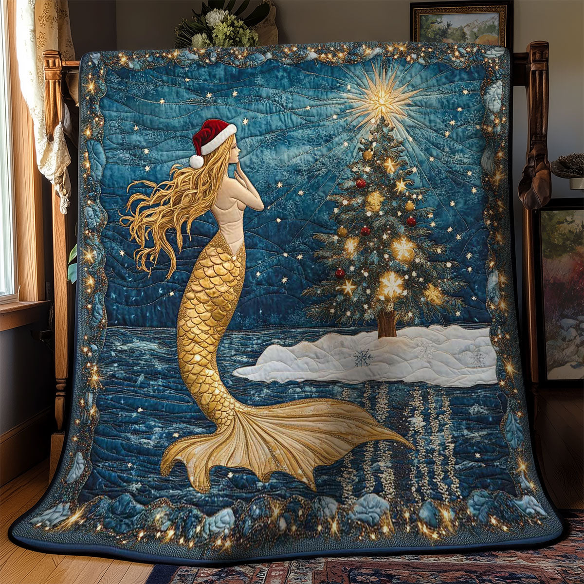 Holiday Mermaid WN0901016CL Quilt