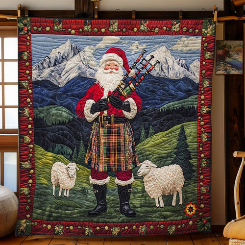 Scottish Santa Claus WY0712031CL Quilt