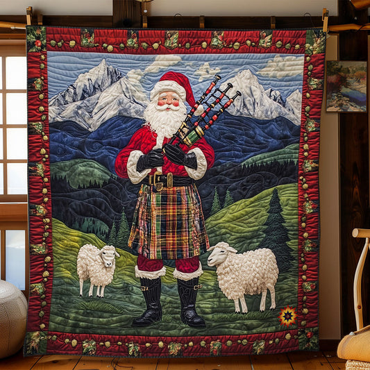 Scottish Santa Claus WY0712031CL Quilt