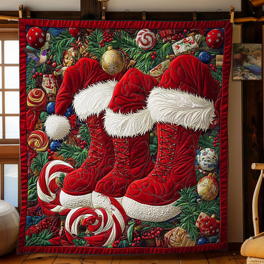 Santa Hat And Boots WY0512017CL Quilt