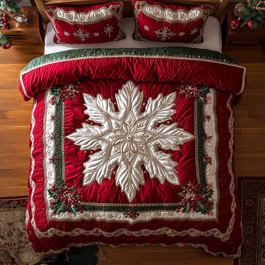Snowflake Xmas CP2508086CL Duvet Cover Set