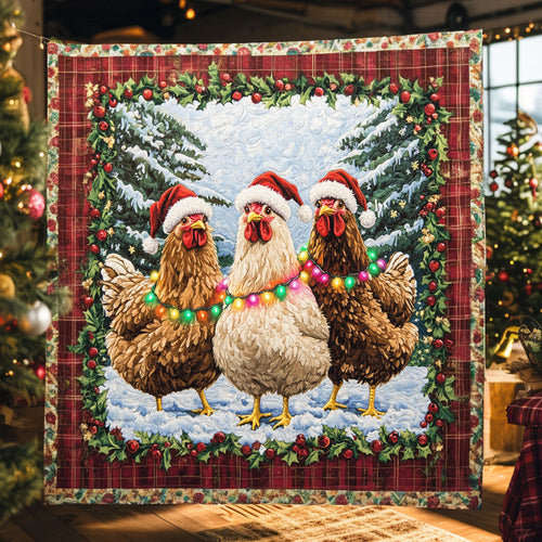 Christmas Chicken Song WN0810014CL Quilt