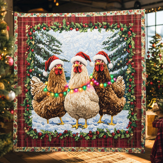 Christmas Chicken Song WN0810014CL Quilt