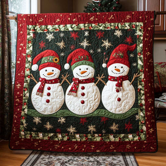 Triple Snowman WP1511026CL Quilt