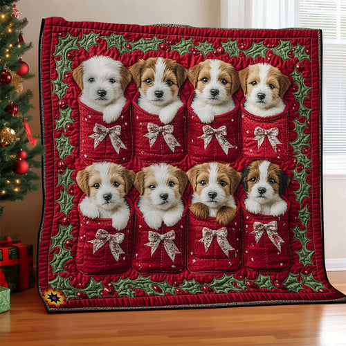 Christmas Puppy WY2811032CL Quilt