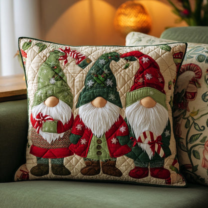 Festive Gnomes XR0910035CL Quilt Pillow Case