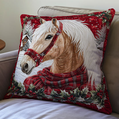 Christmas Horse WY1012004CL Quilt Pillow Case