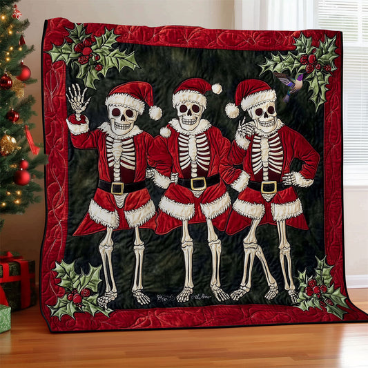 Christmas Skeleton WY0612001CL Quilt