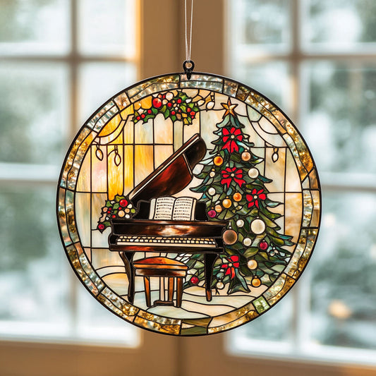 Piano WY2801046CL Stained Glass Suncatcher