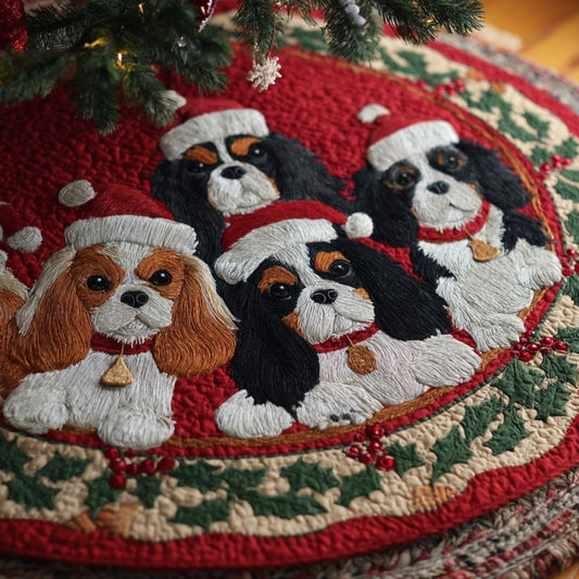 Cavalier King Charles Spaniel XR1010028CL Quilted Christmas Tree Skirt