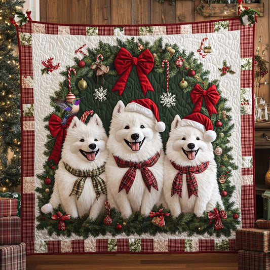 Snowy Samoyed Joy WN2811076CL Quilt
