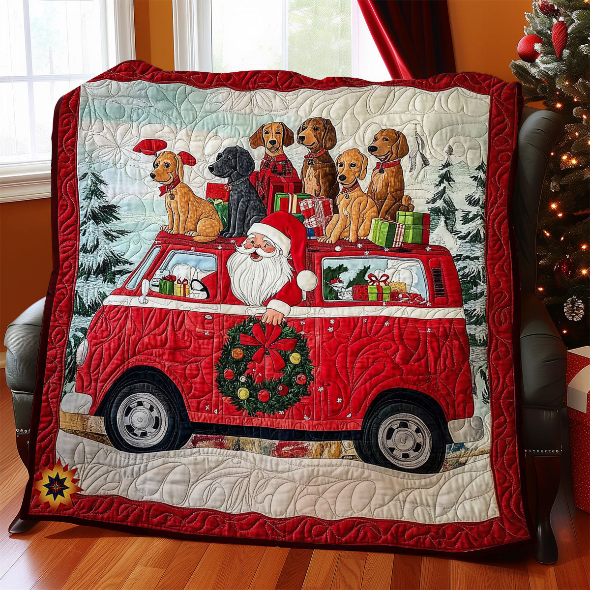 Christmas Van WY0512022CL Quilt