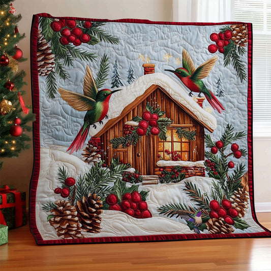 Christmas House Hummingbird WY0612038CL Quilt