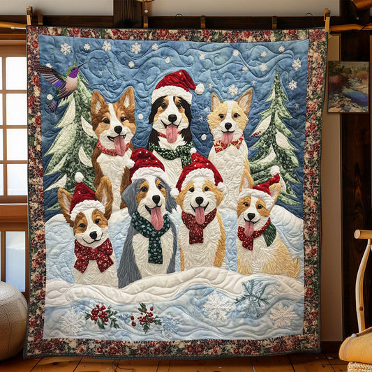 Holiday Dog Cheer WN2011117CL Quilt