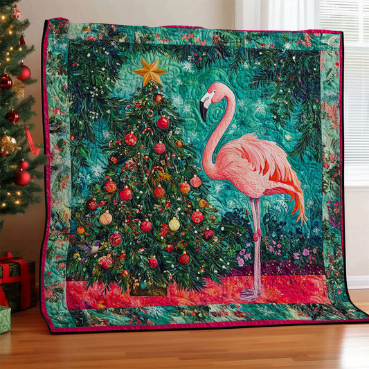 Christmas Tree And Flamingo WY2311027CL Quilt