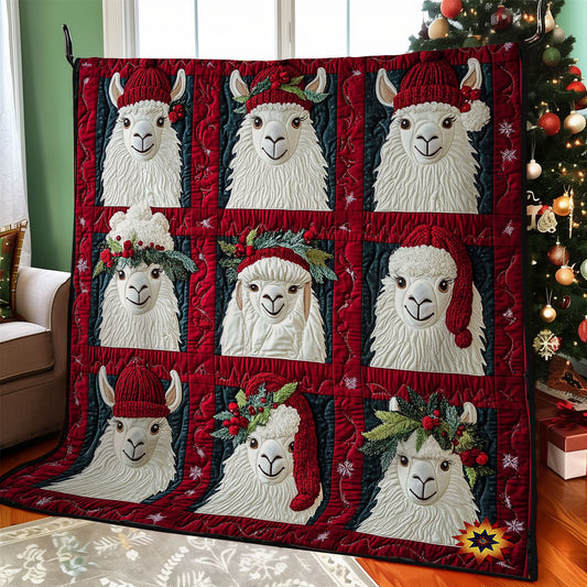 Christmas Llama WY0612028CL Quilt