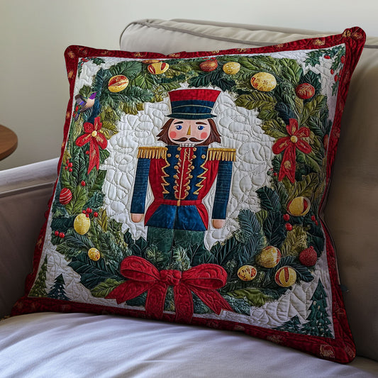 Christmas Wreath Nutcracker WY2911064CL Quilt Pillow Case