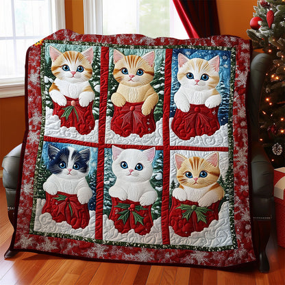 Christmas Kitten WY0712027CL Quilt