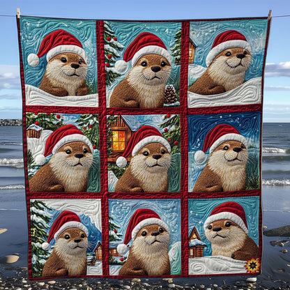 Santa Otter WY2911007CL Quilt
