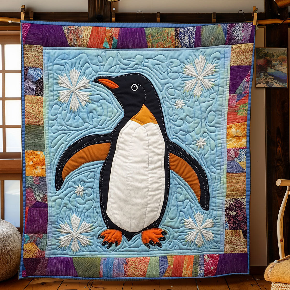 Penguin Peek WJ2407019CL Quilt