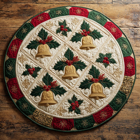 Golden Celebration CW0809049CL Quilted Round Mat