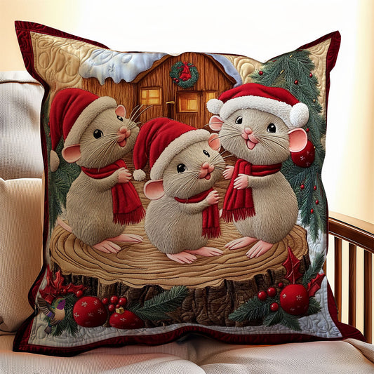 Santa Mouse WY1012013CL Quilt Pillow Case