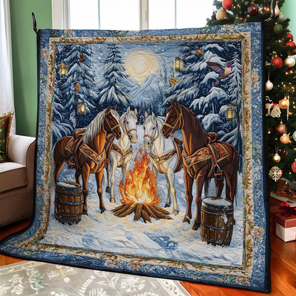 Campfire Horse WY0712049CL Quilt