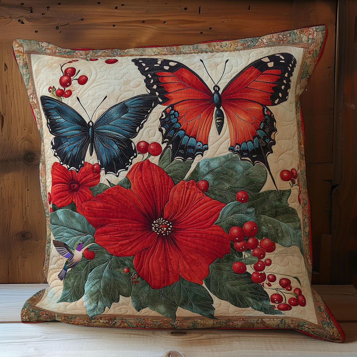 Flower Butterfly WY2611048CL Quilt Pillow Case