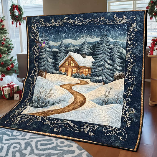 Christmas Wood House WP2811017CL Quilt