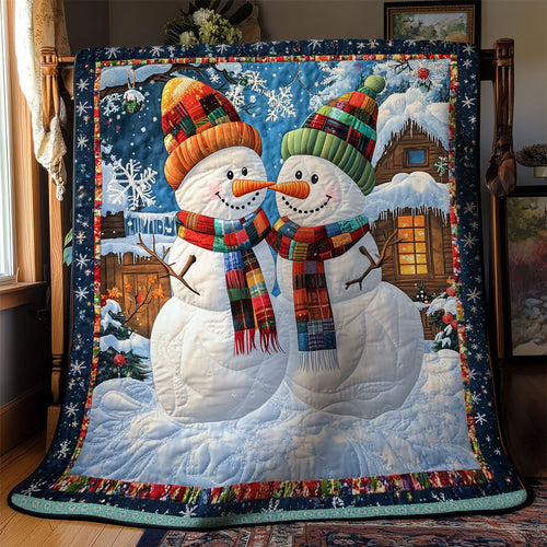Couple Snowman WX1811016CL Quilt