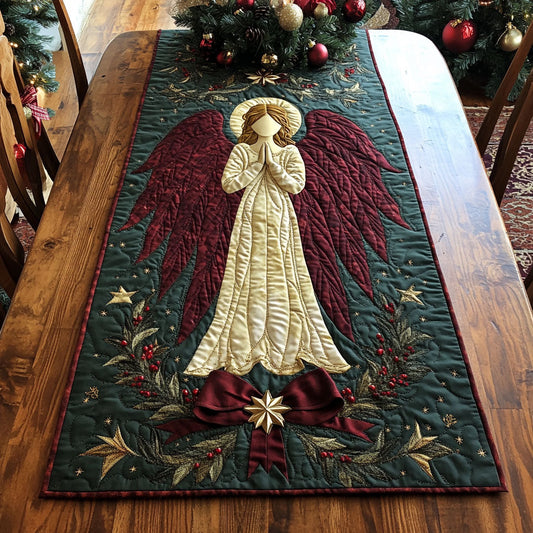 Pray Angel WJ2904025CL Quilted Table Runner
