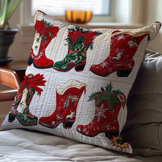Christmas Boots WY1612091CL Quilt Pillow Case