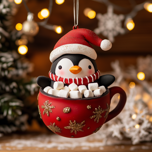 Hot Chocolate Penguin LT1610007CL Christmas Ornament