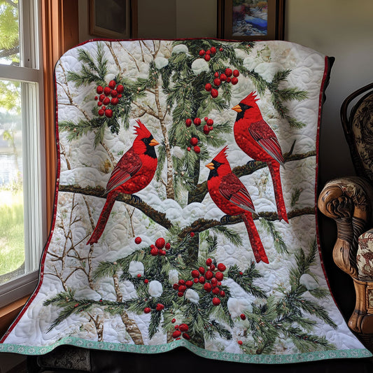 Cardinal Christmas WX2511005CL Quilt