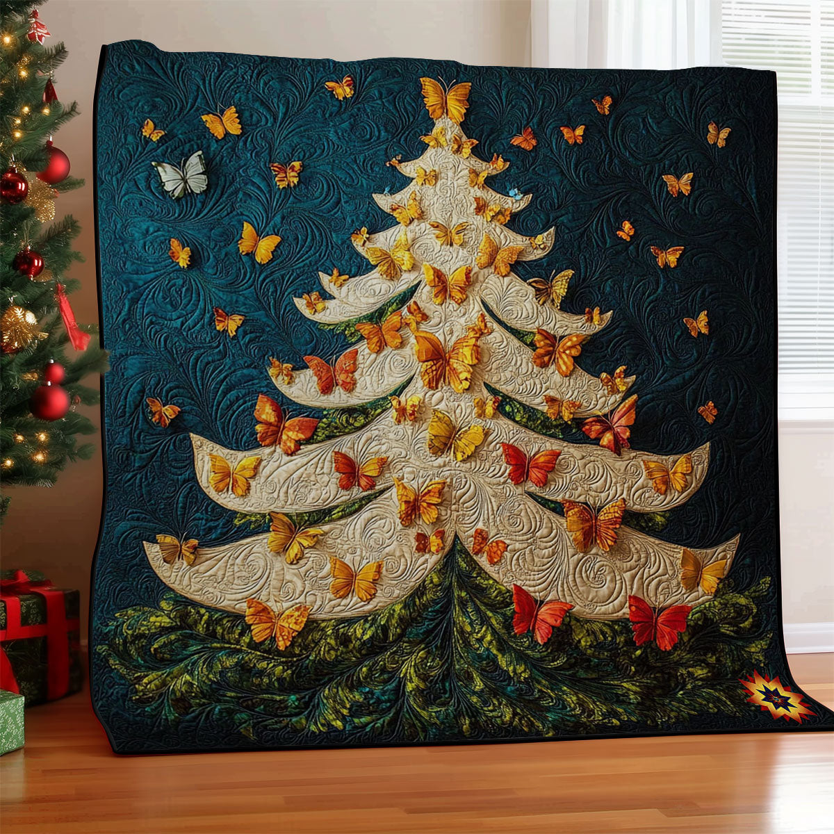 Butterfly Christmas Tree WY2611031CL Quilt