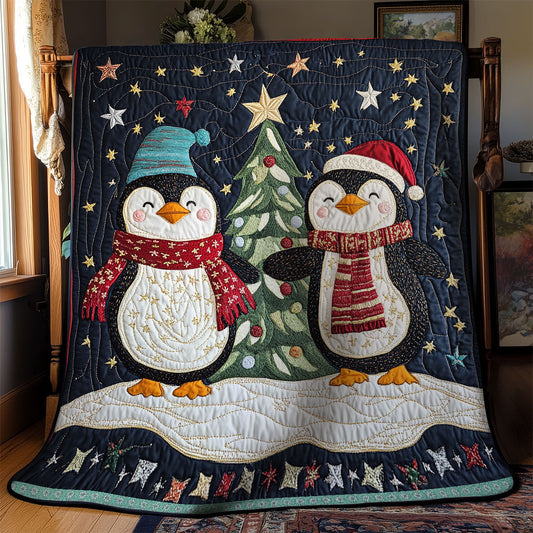 Penguins Christmas WX2211032CL Quilt