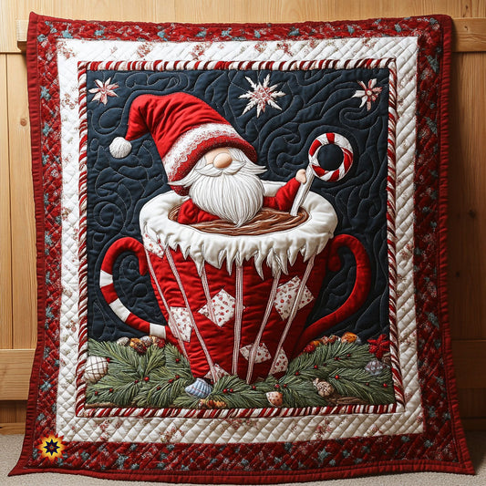 Gnome Cup Chocolate WX2011028CL Quilt