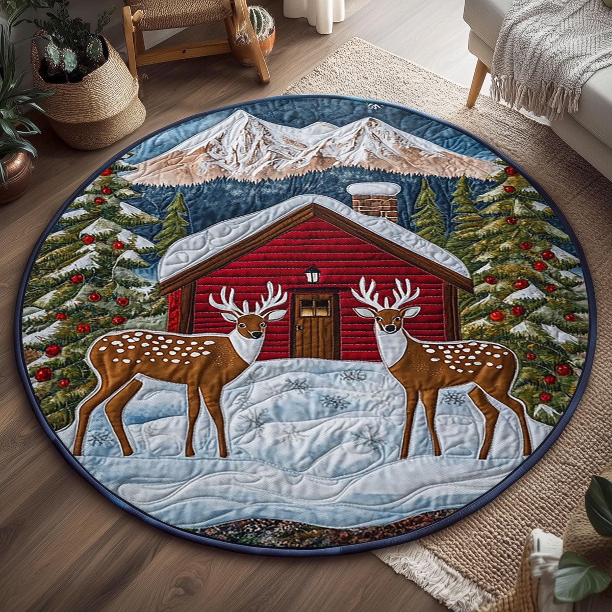 Alpine Companion WJ3107041CL Quilted Round Mat