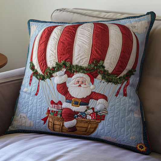 Christmas Hot Air Balloon WY0212083CL Quilt Pillow Case