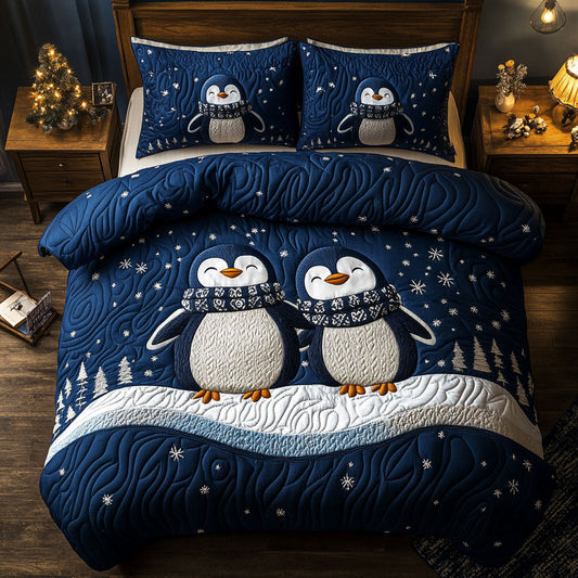 Penguin Couple WJ2304025CL Duvet Cover Set